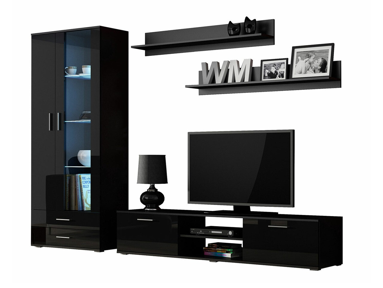 Elutoa komplekt Tornola 115 (Must + Läikiv must)