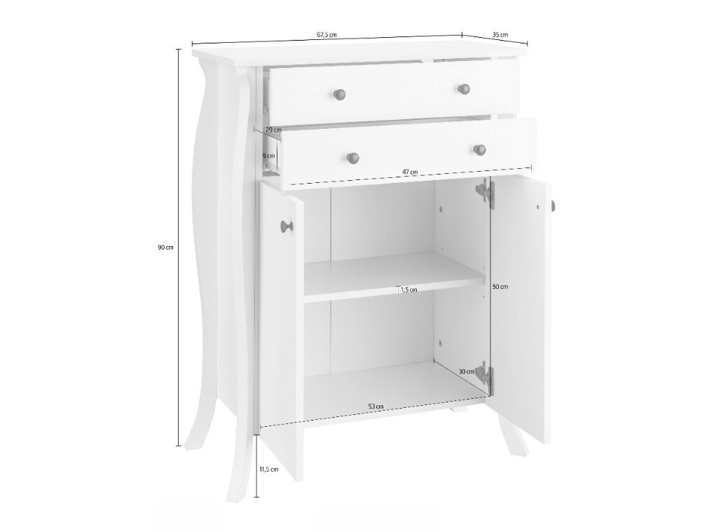 Vannitoa põrandakapp Ophtole 103 (Hall tamm)