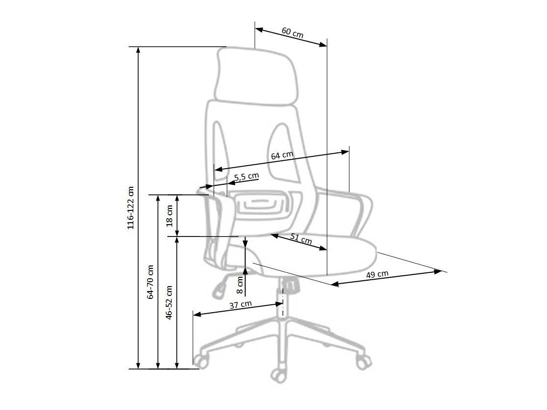 Kontoritool Houston 1080 (Must + Hall)