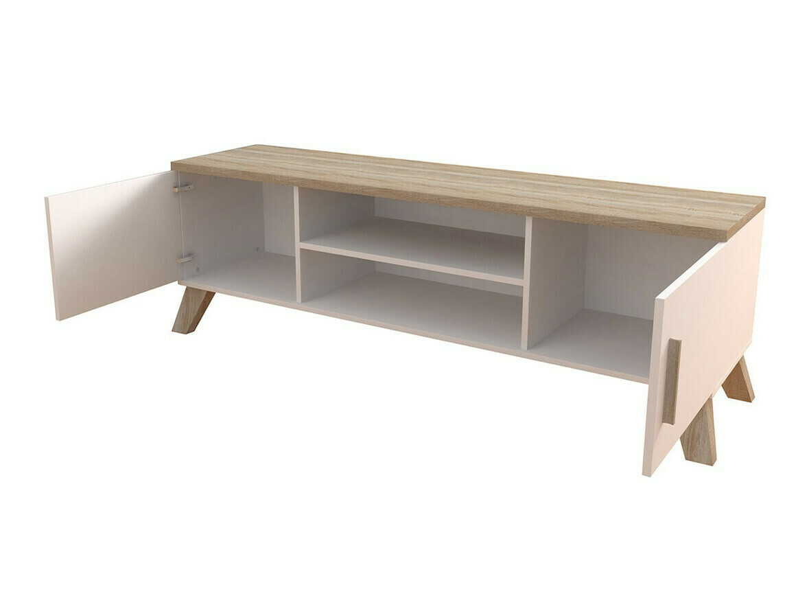 Elutoa komplekt Larfloi 113 (Valge + Sonoma tamm)