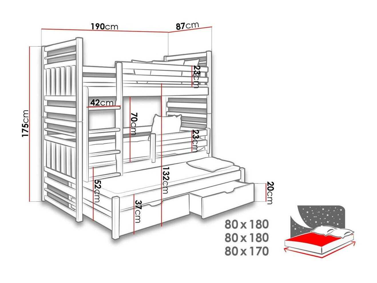 Narivoodi Henderson 123 (Grafiit + Hall)
