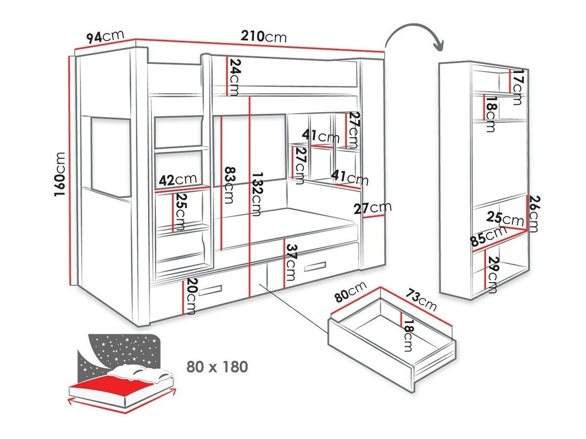 Narivoodi Henderson 141 (Valge + Tume Zebrano)