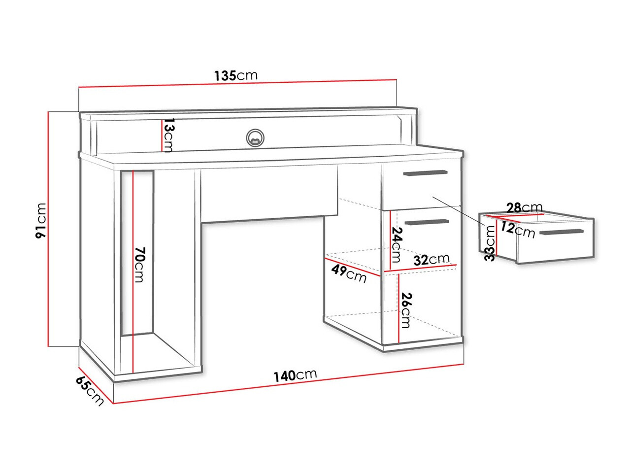 Mängurilaud Serus (Matt must)