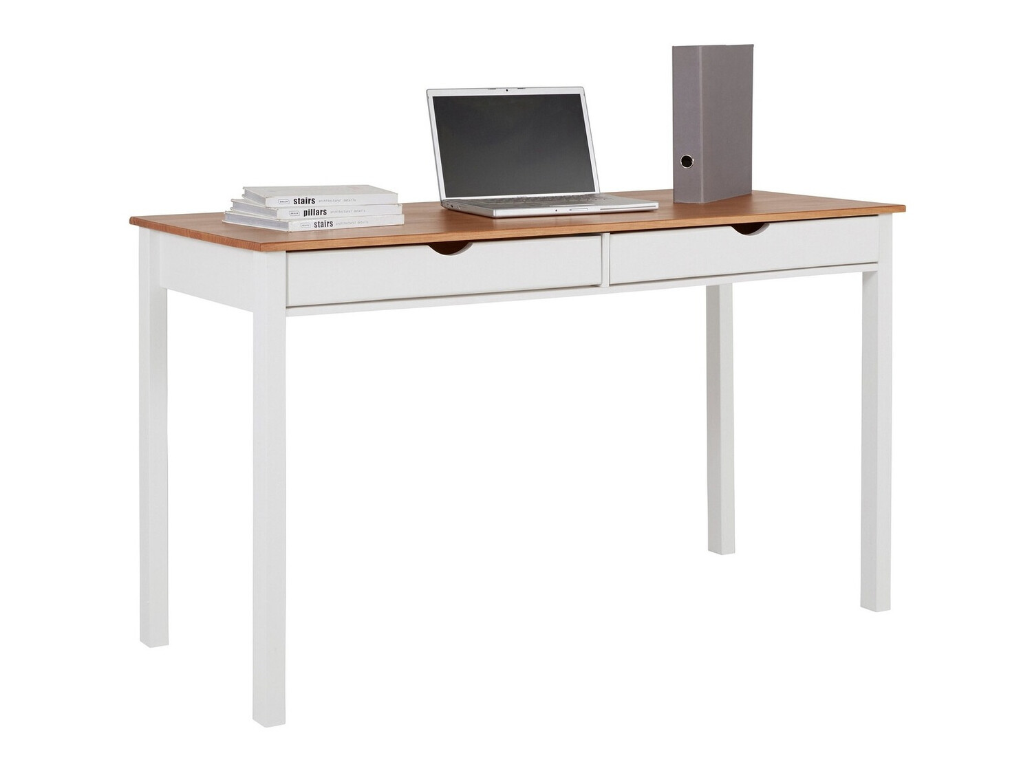 Kirjutuslaud Denton 134 (Valge + Ere puit)