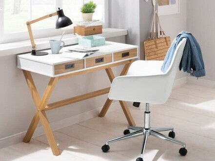 Kirjutuslaud Denton 209 (Valge + Mänd)