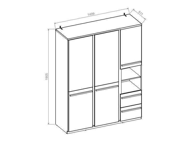 Riidekapp Felfera 100