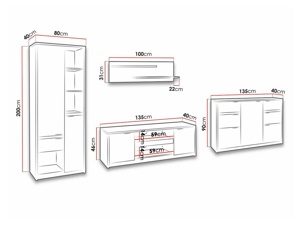 Elutoa komplekt Fivelbo 117 (Monastery tamm + Läikiv must)