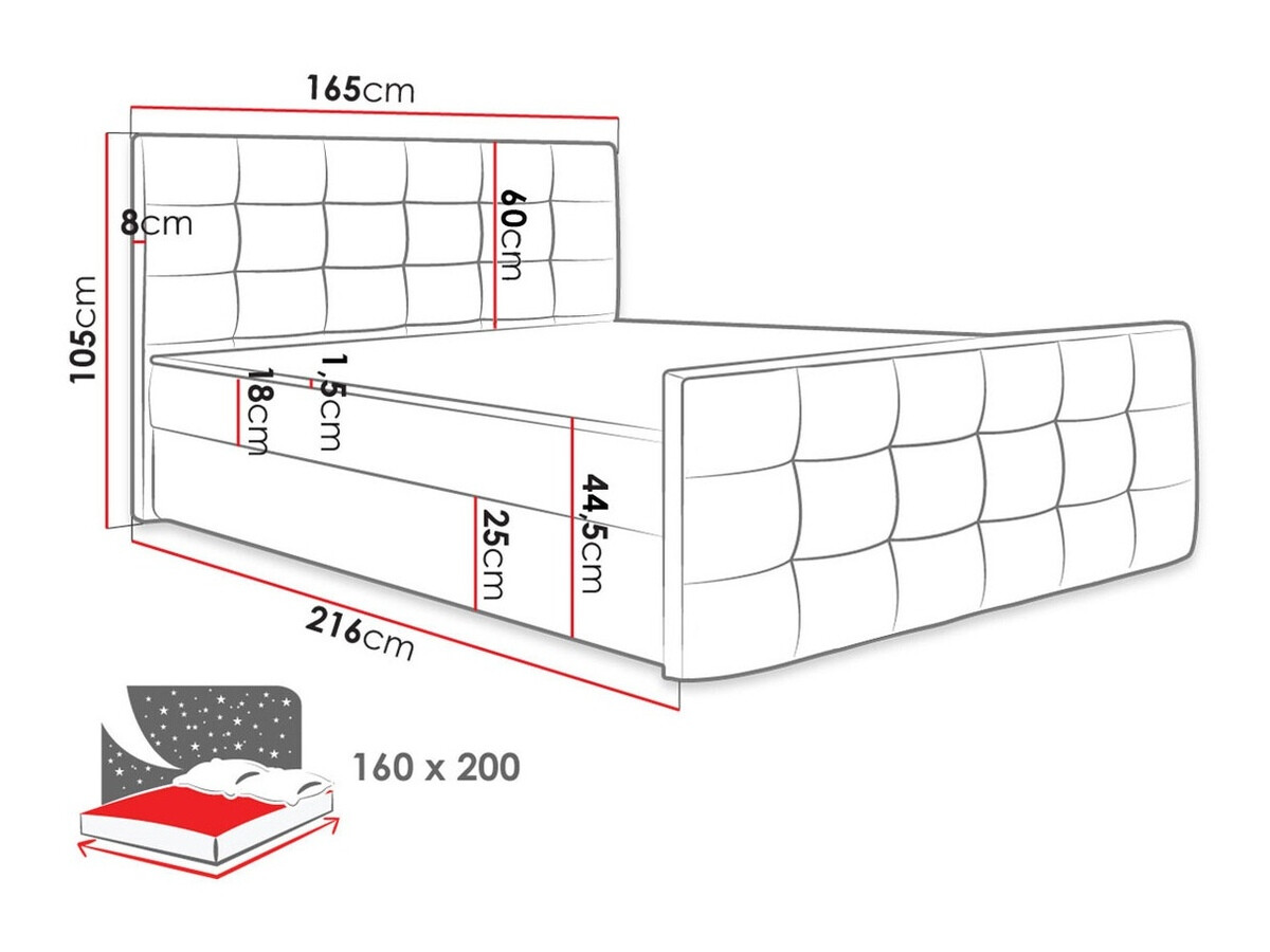 Kontinentaalvoodi Memphis 100 (Rico 18)