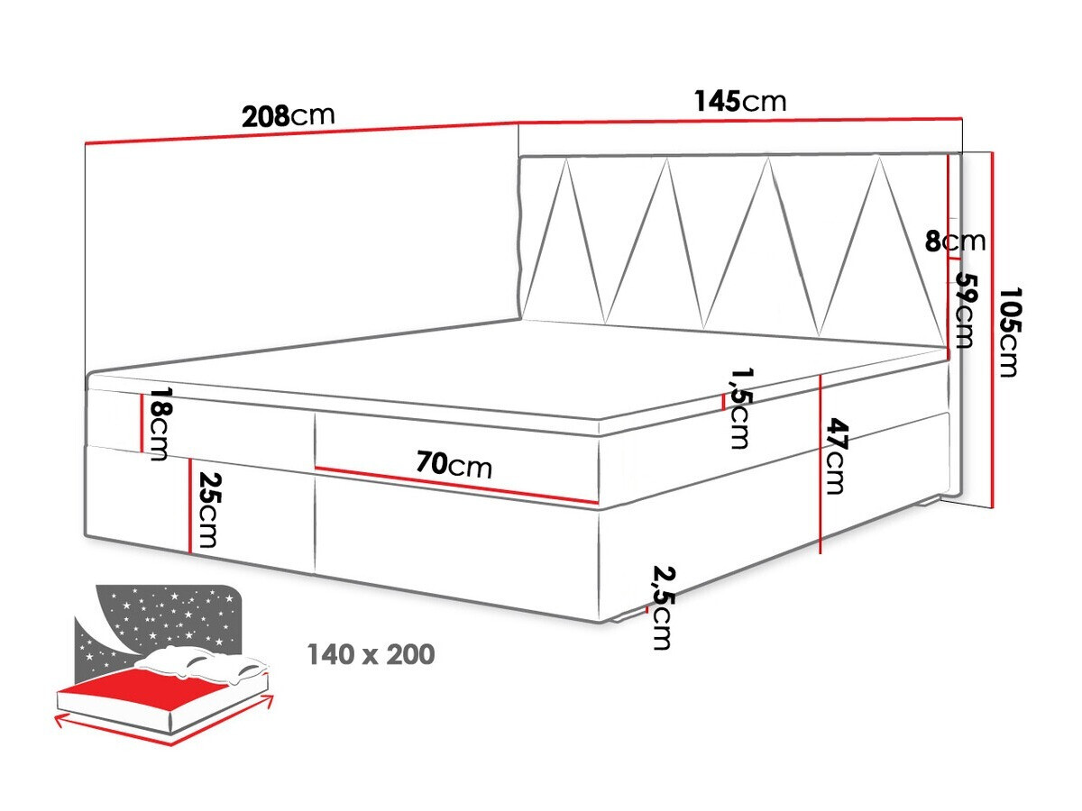 Kontinentaalvoodi Memphis 116 (Rico 20)