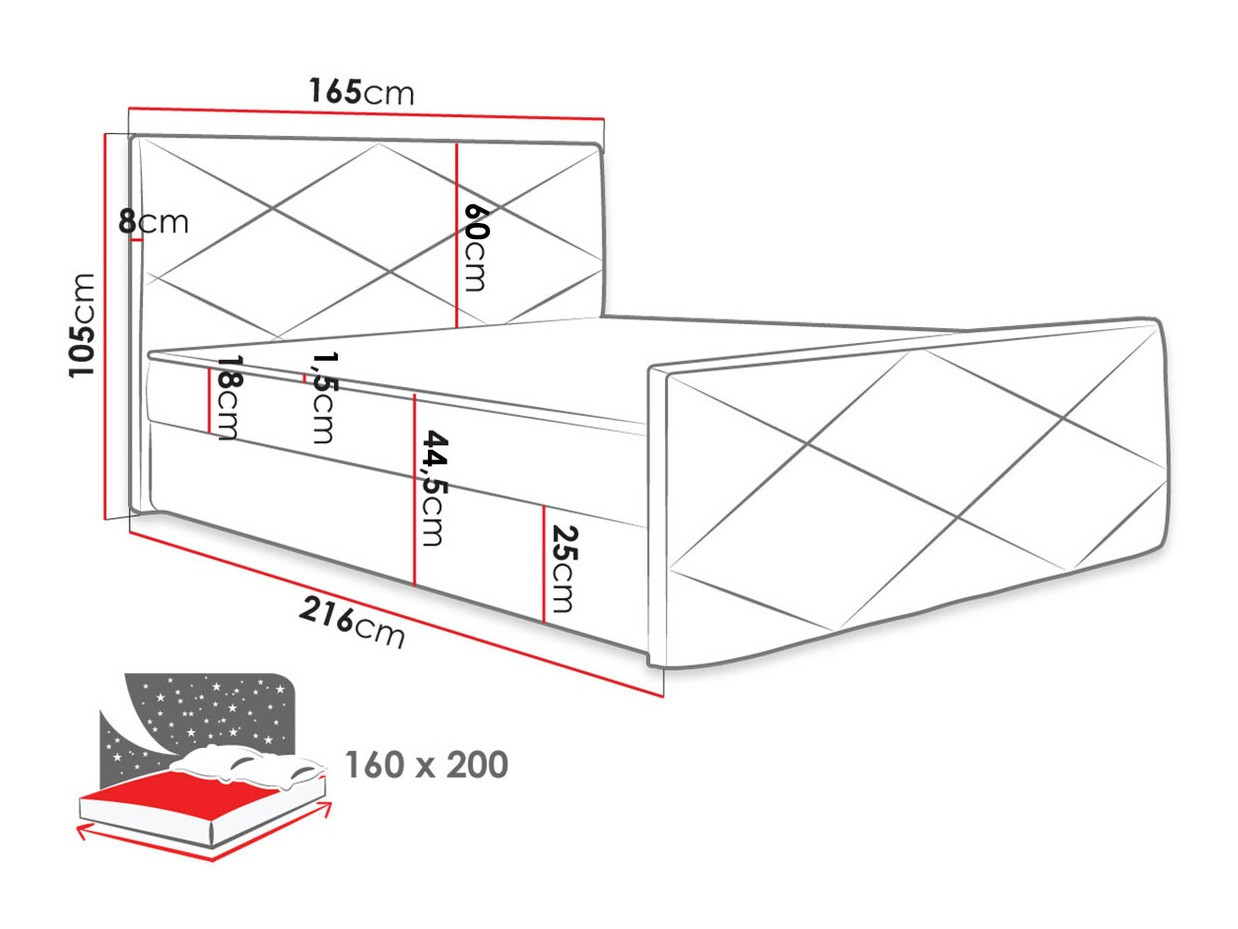 Kontinentaalvoodi Memphis 120 (Rico 01)