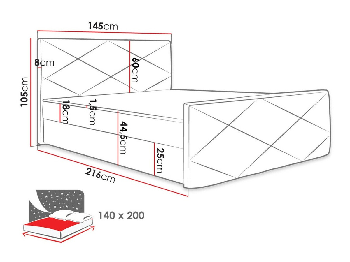 Kontinentaalvoodi Memphis 120 (Rico 13)