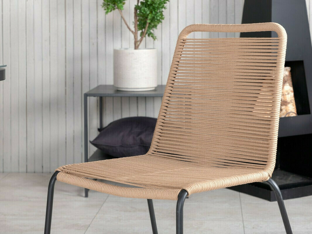 Laua ja toolide komplekt Dallas 2477 (Helepruun + Must)