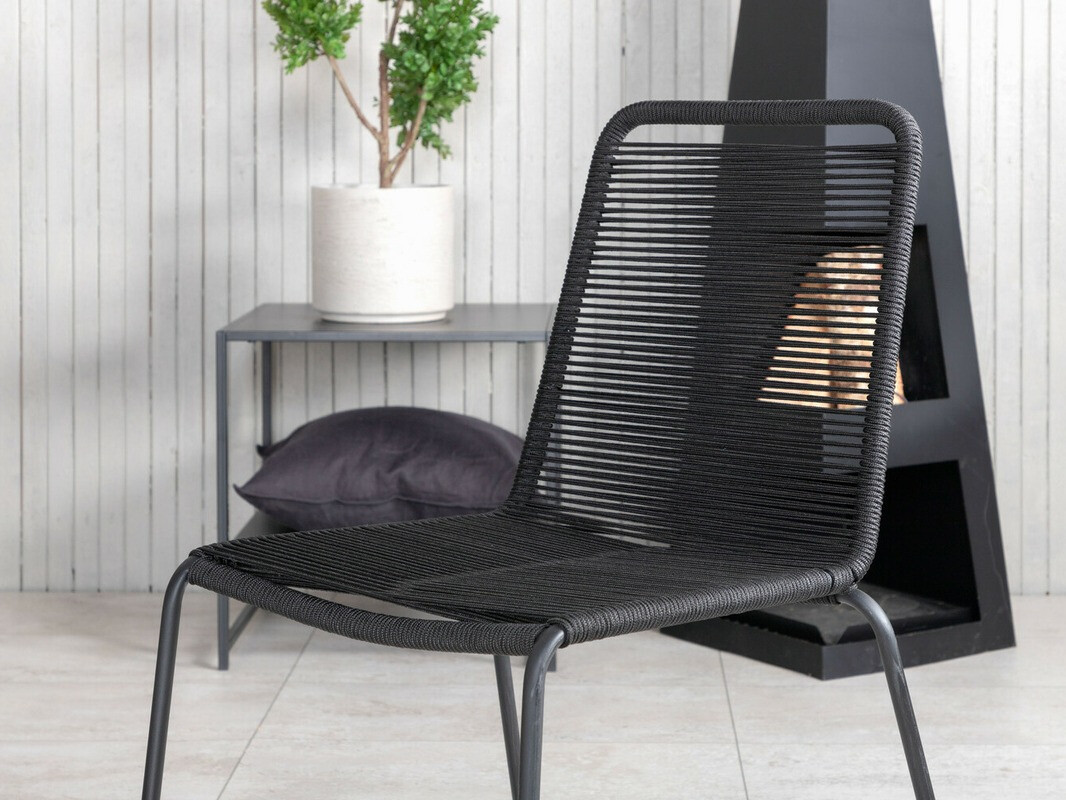 Laua ja toolide komplekt Dallas 2477 (Must)