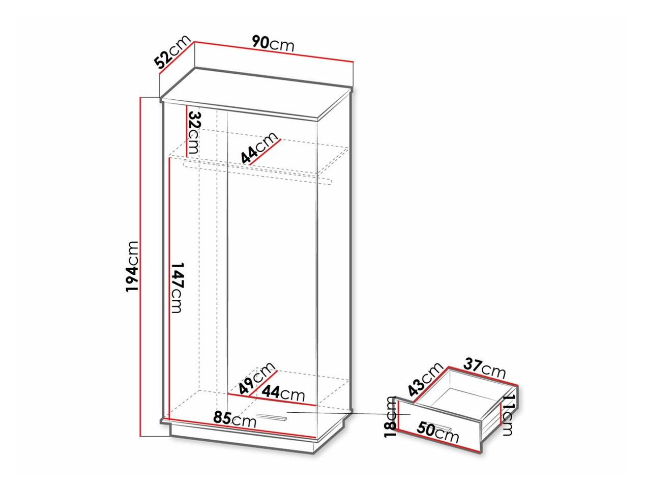 Riidekapp Tenodeu 100