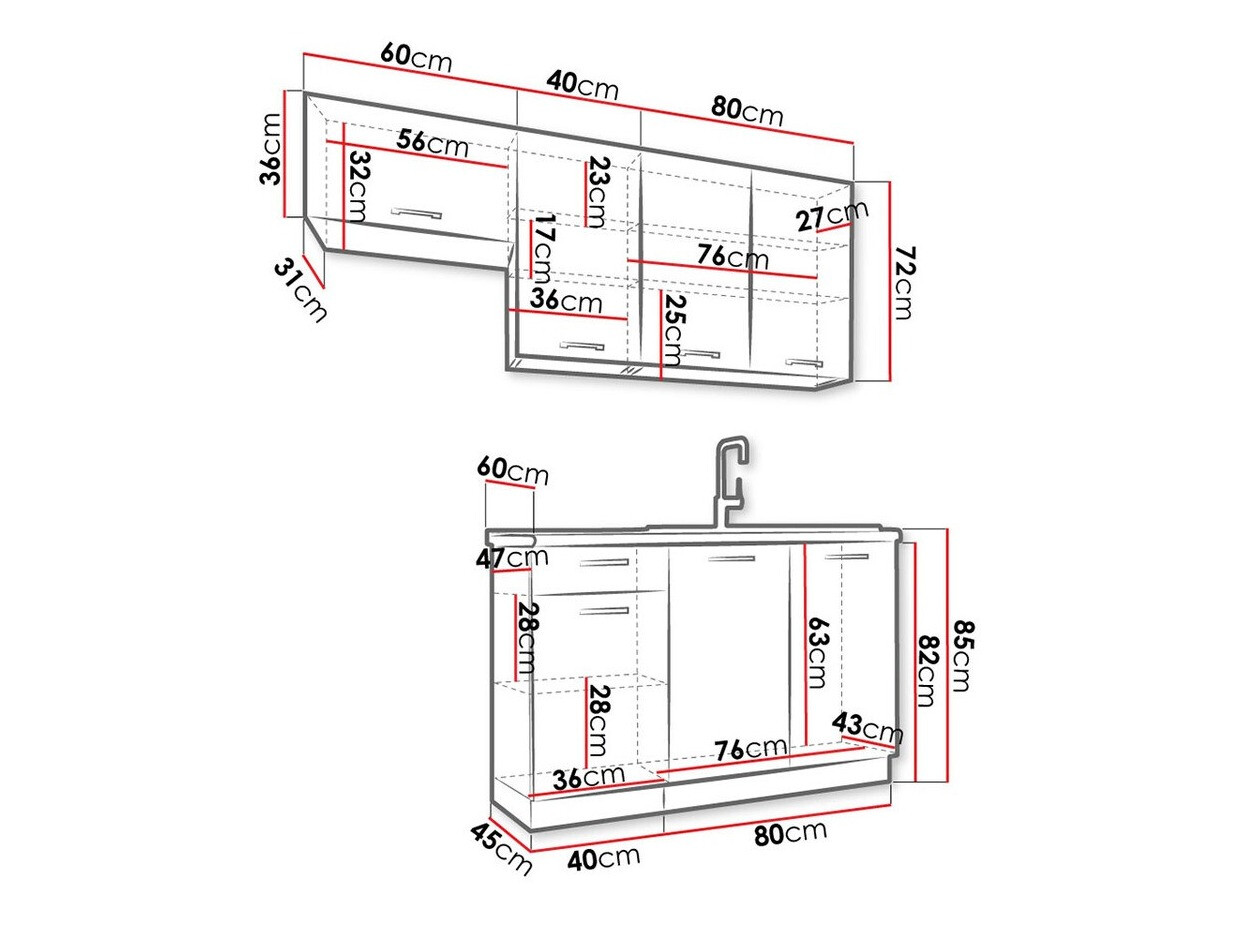 Köögikomplekt Trenton 172