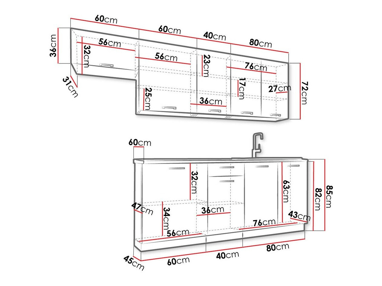 Köögikomplekt Trenton 173