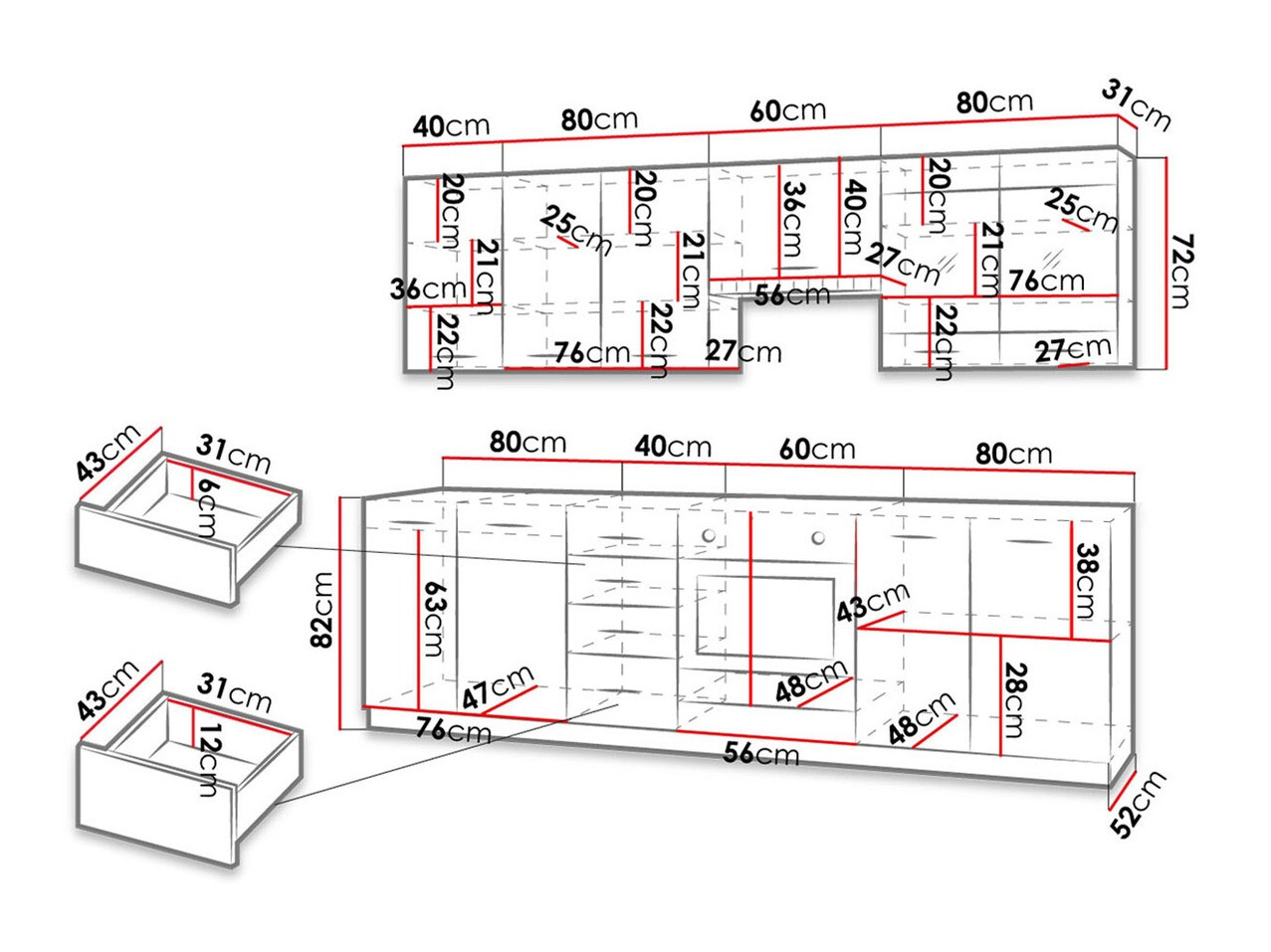 Köögikomplekt Tucson 167