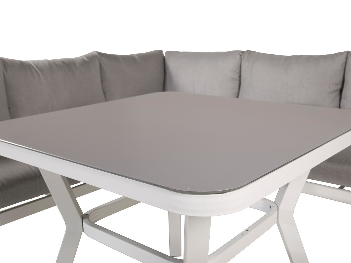 Aiamööblikomplekt Dallas 1069 (Valge + Hall)