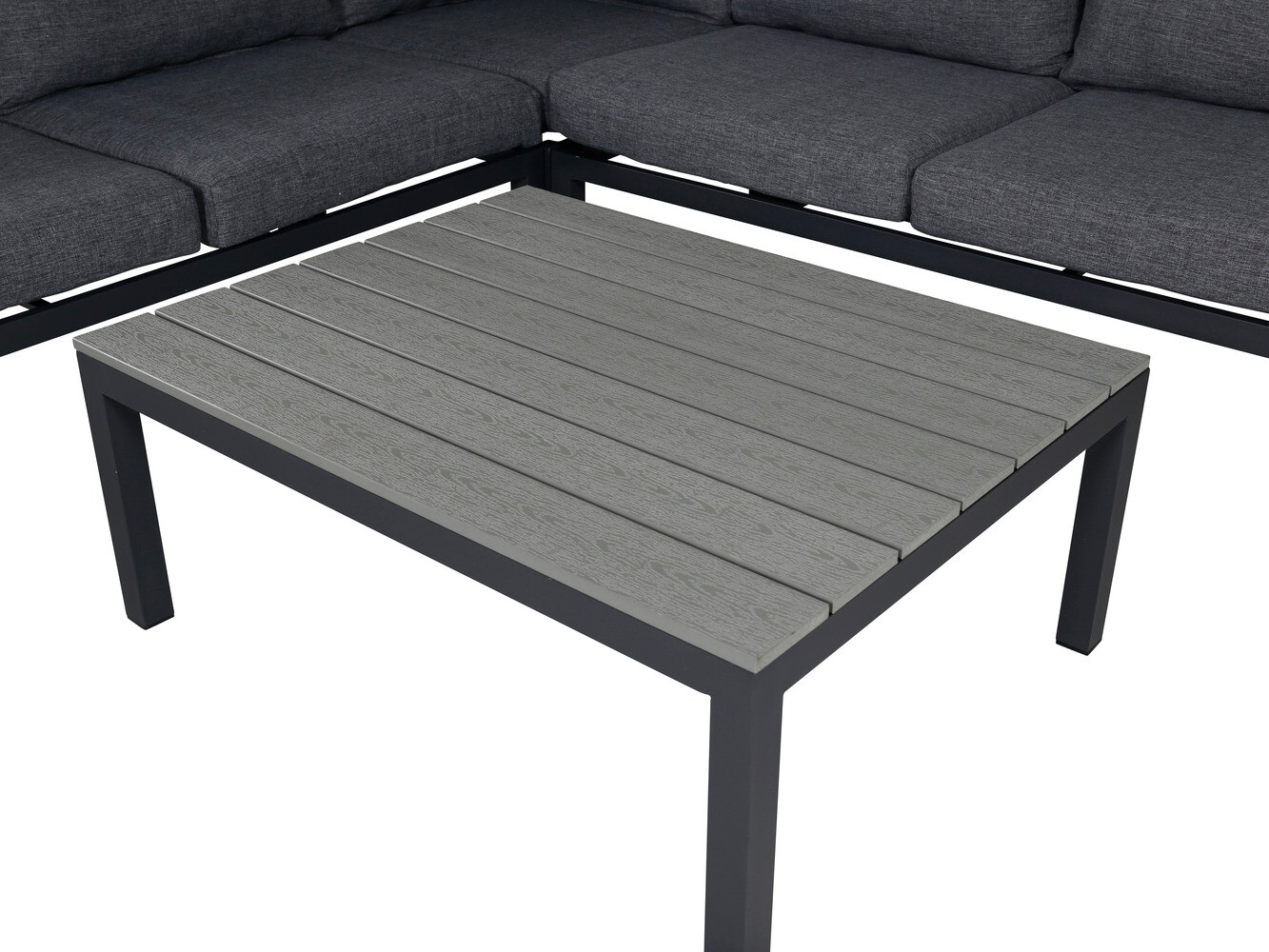 Aiamööblikomplekt Dallas 2158 (Must + Hall)