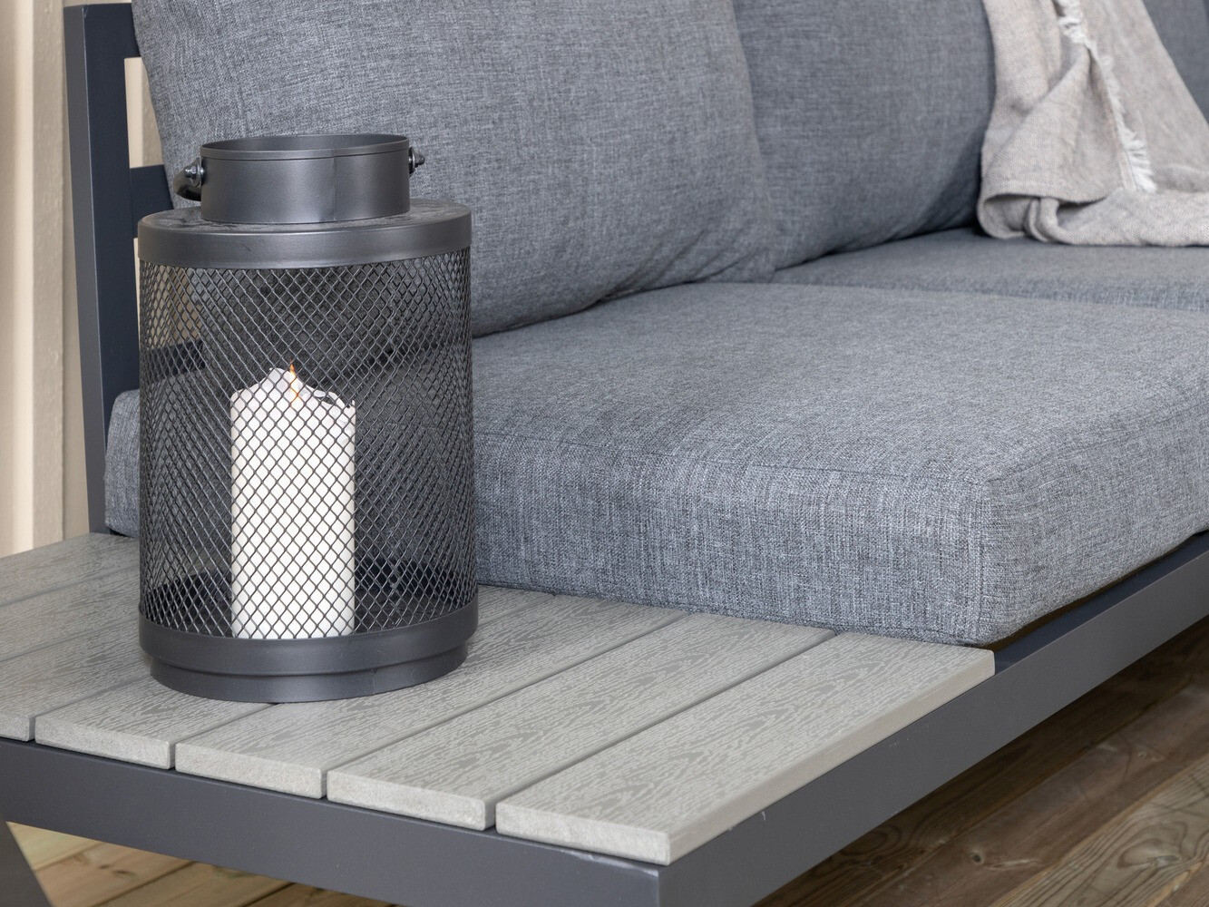 Aiamööblikomplekt Dallas 2158 (Must + Hall)