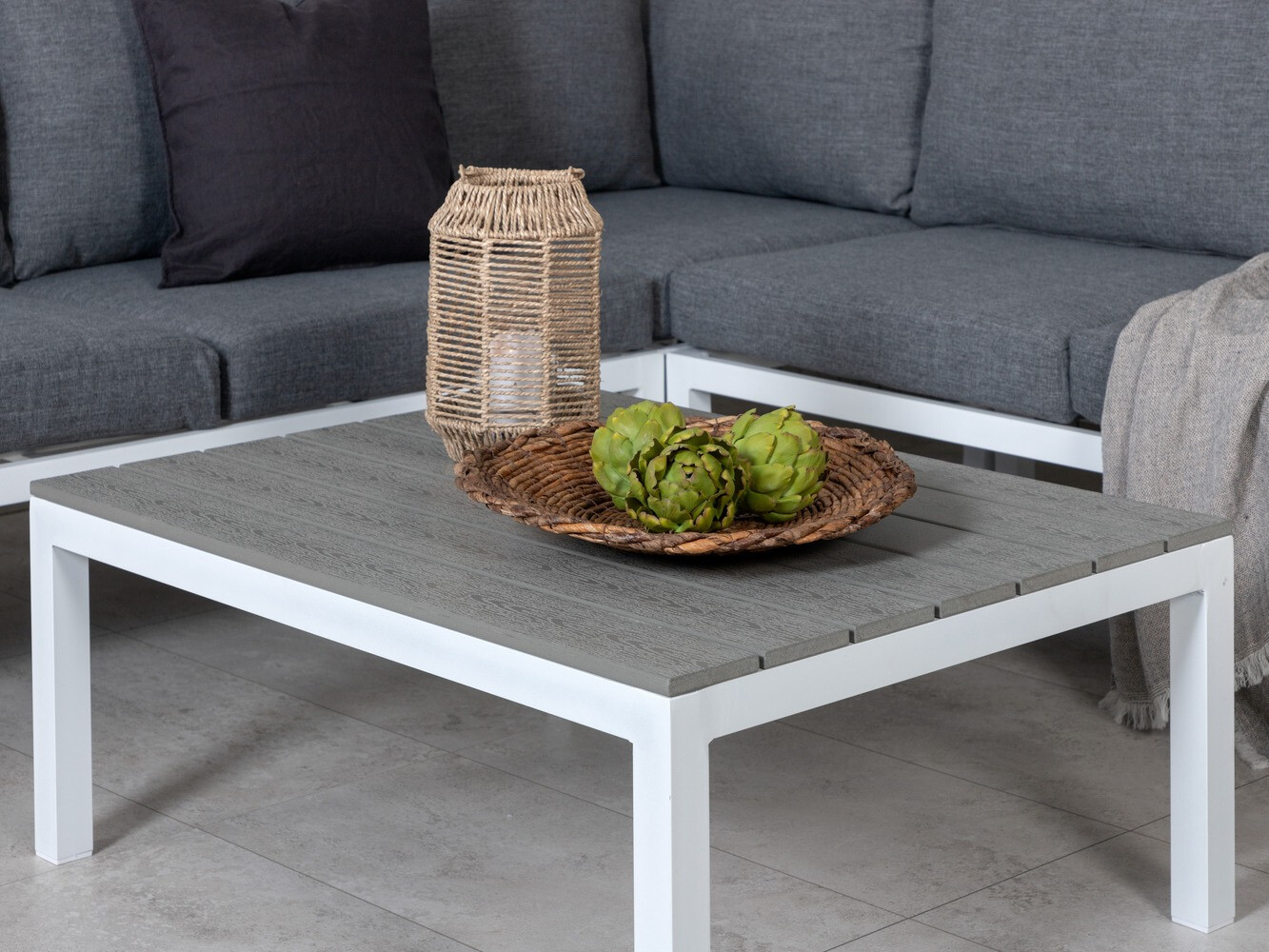 Aiamööblikomplekt Dallas 2158 (Valge + Hall)