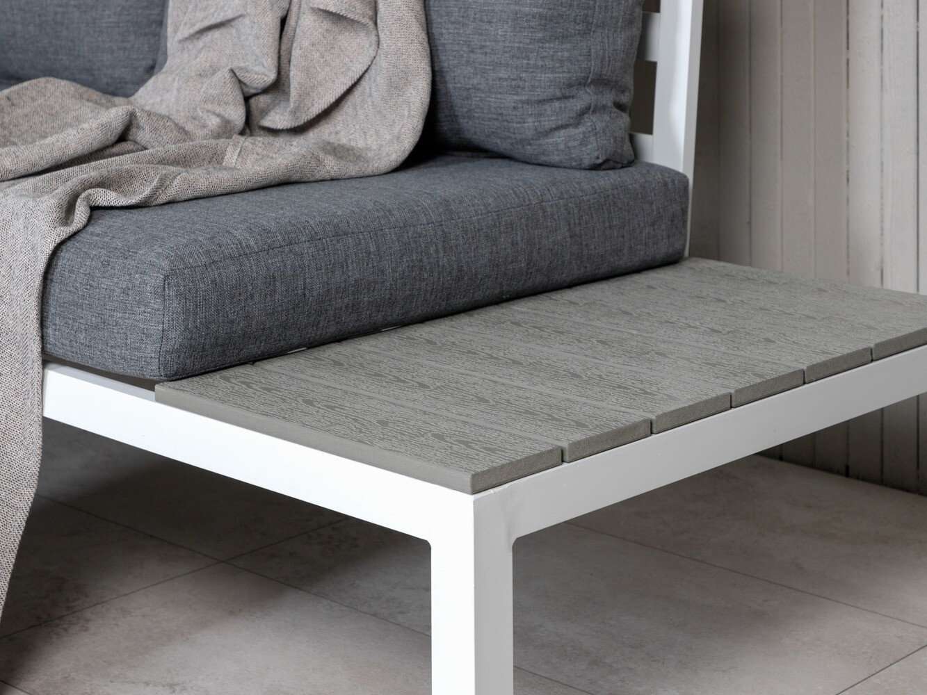 Aiamööblikomplekt Dallas 2158 (Valge + Hall)