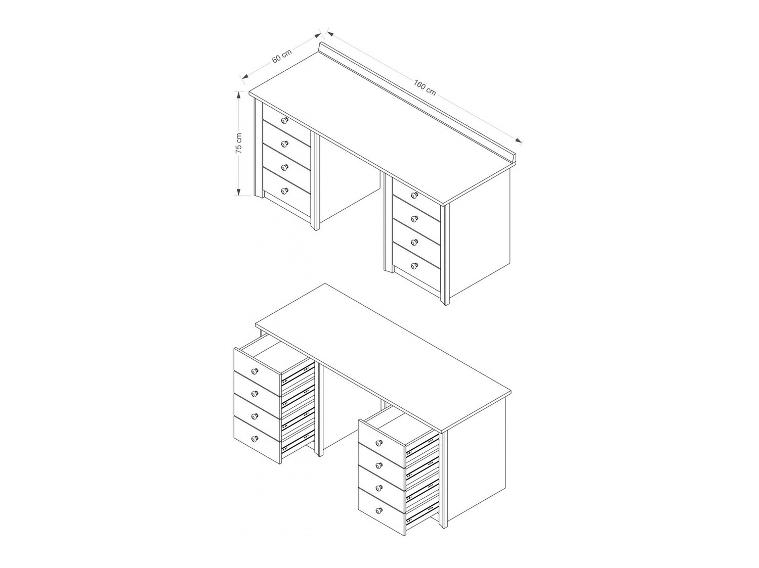 Kirjutuslaud Elialo 112 (Sonoma tamm)