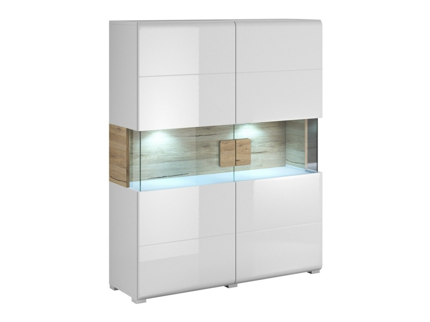 Riiul Torsone 107 (Valge + Läikiv valge + San remo tamm)