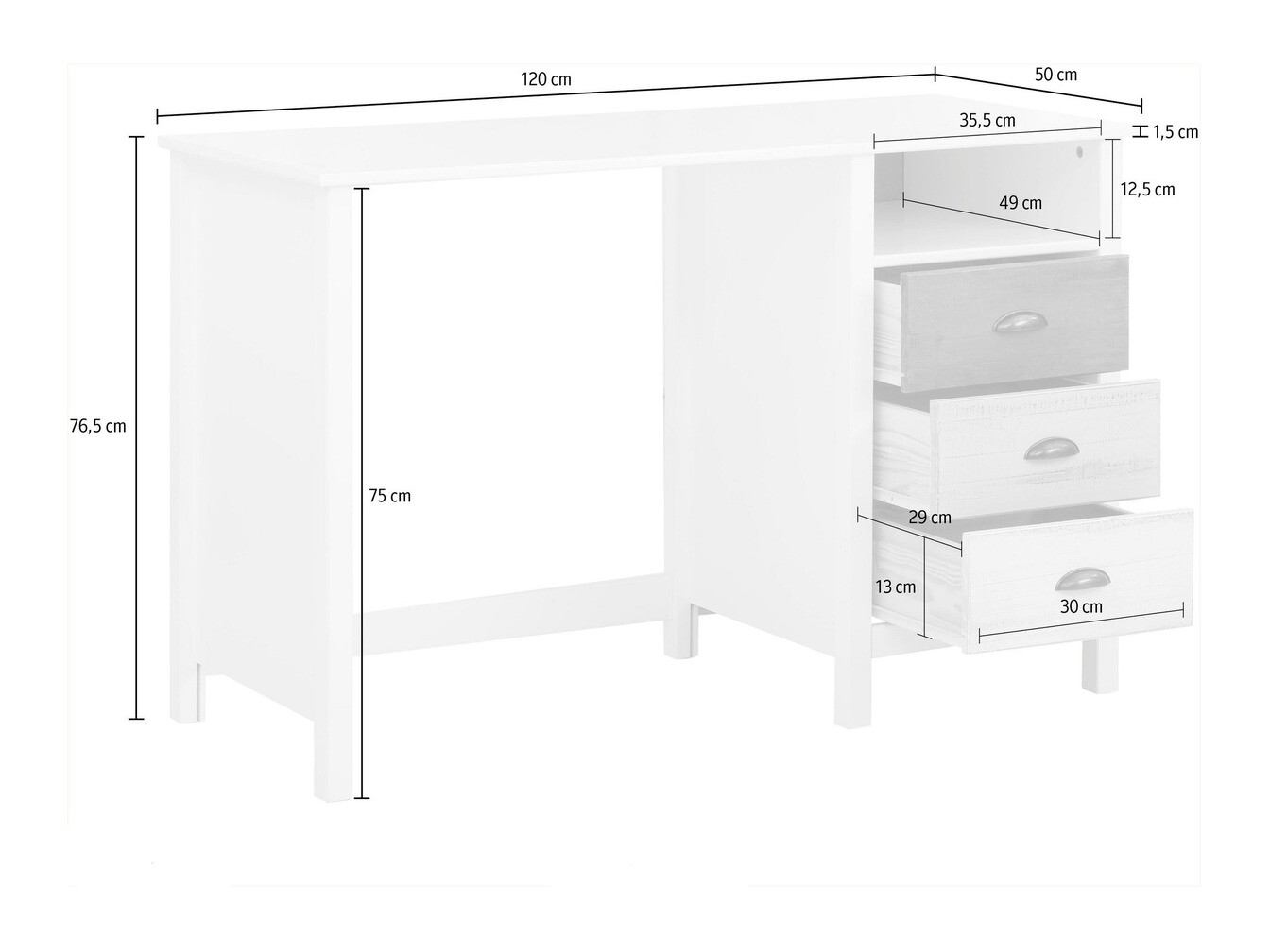 Kirjutuslaud Denton 358