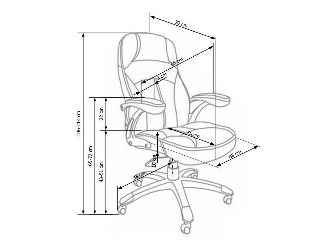 Kontoritool Houston 187 (Must)