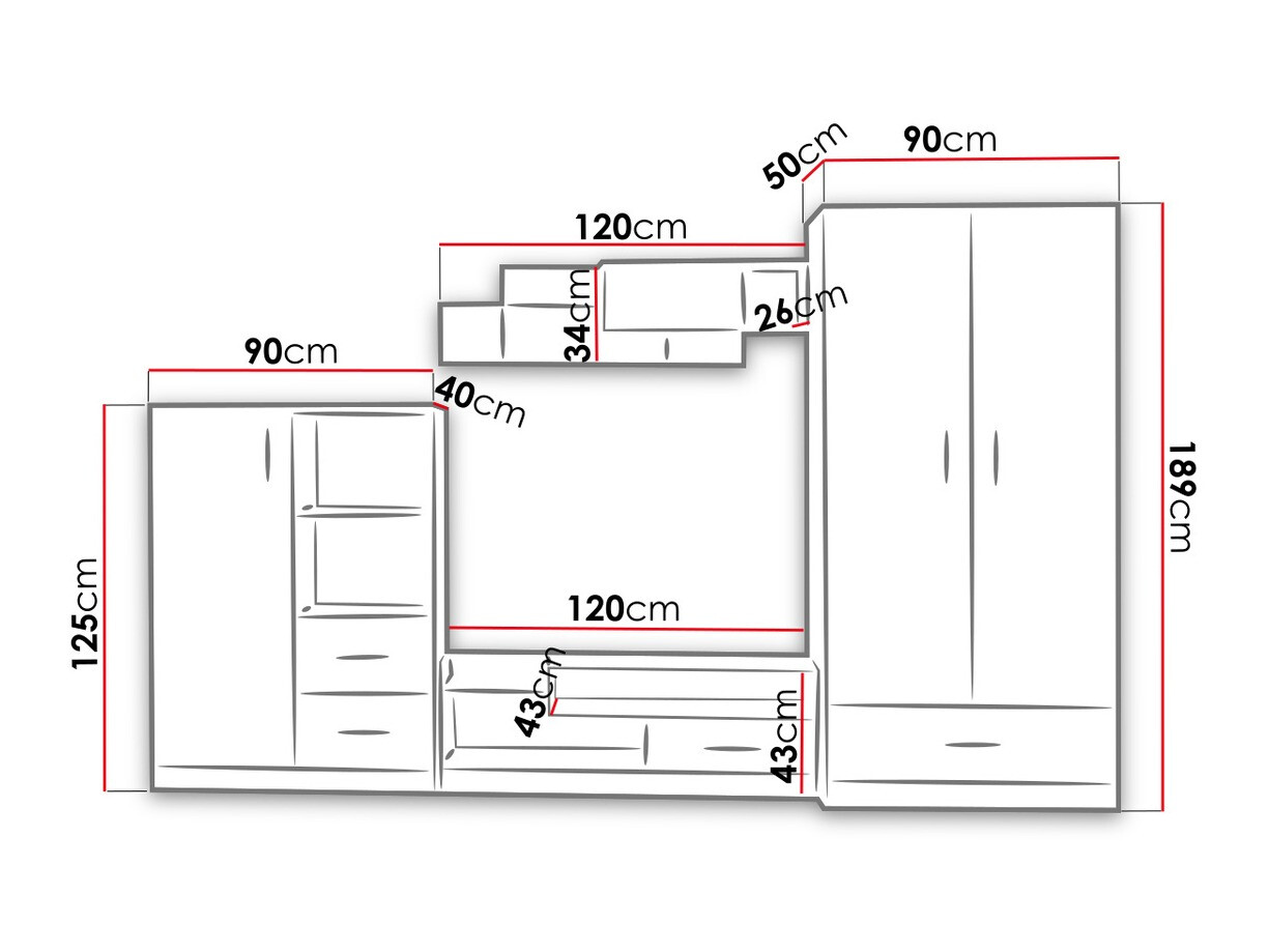 Elutoa komplekt Lorlare 101 (Valge + Hall)