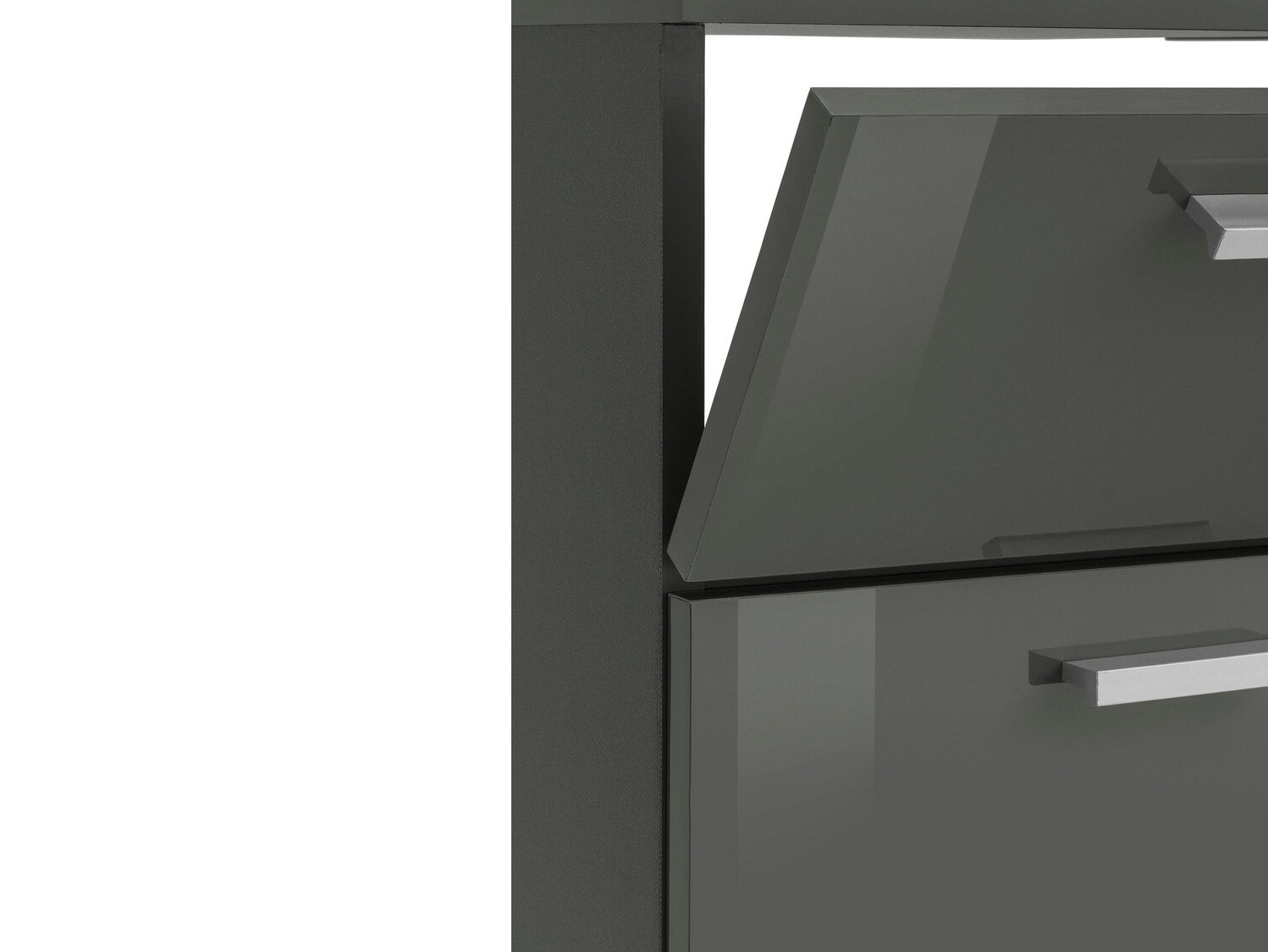 Vannitoa põrandakapp kraanikausile Denton 365 (Läikiv hall)