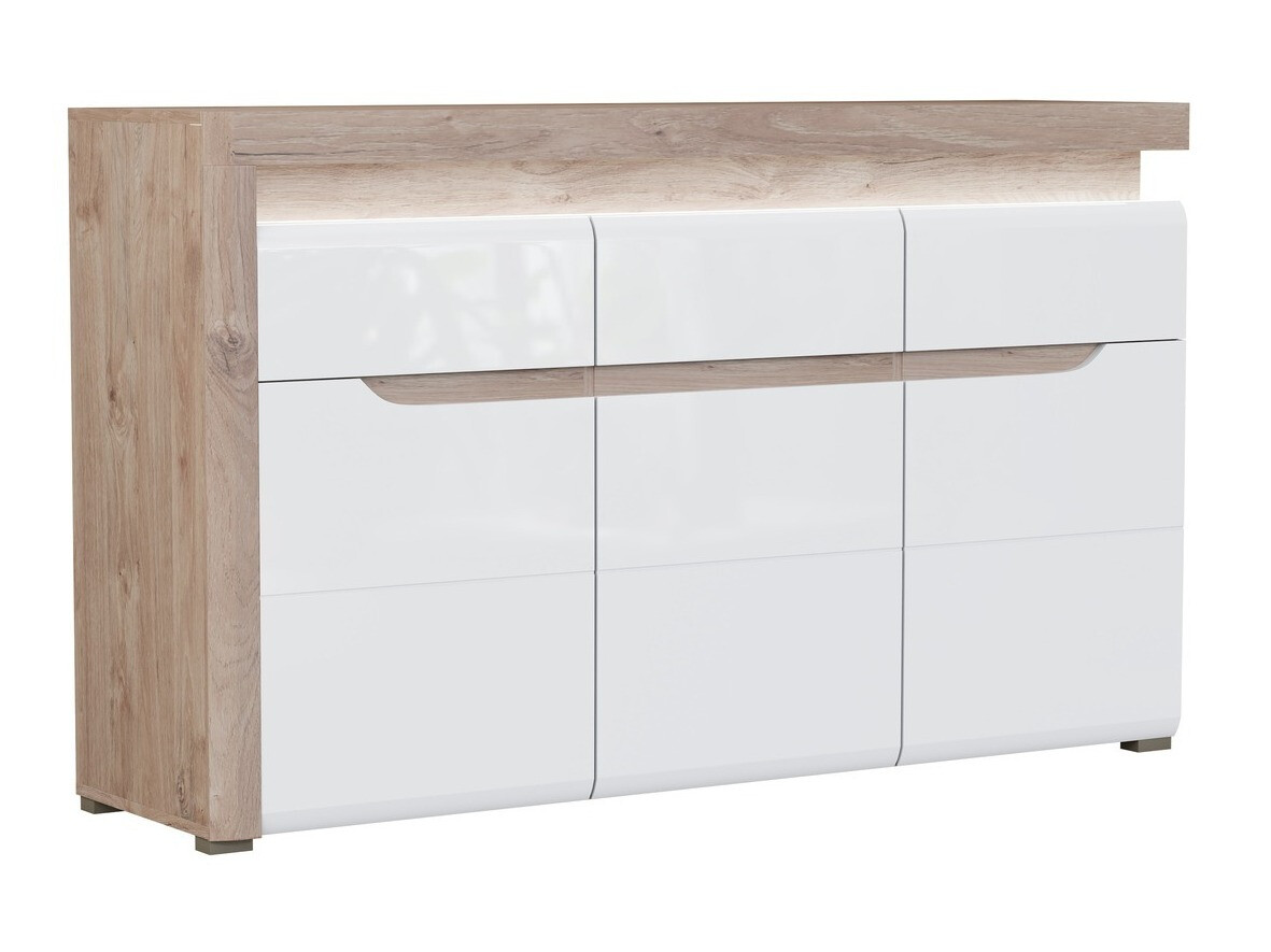 Kummut Revelmi 103 (Tamm + Läikiv valge)