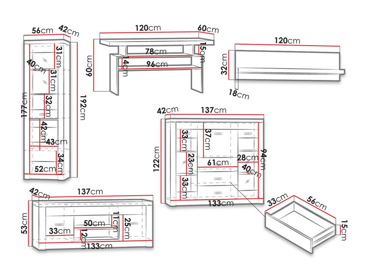 Elutoa komplekt Serfeno 122 (Käsitöö valge)