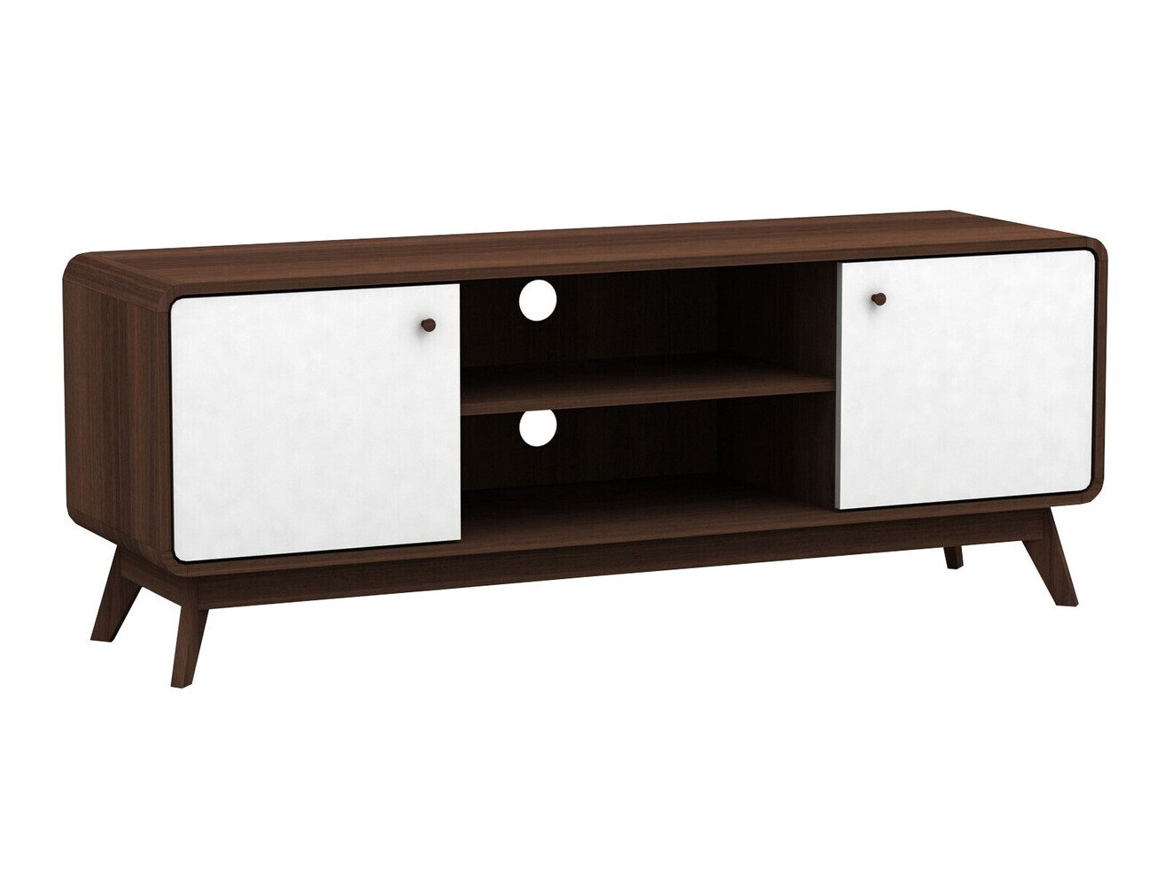 TV-alus Elbtena 107 (Pähkel + Valge)