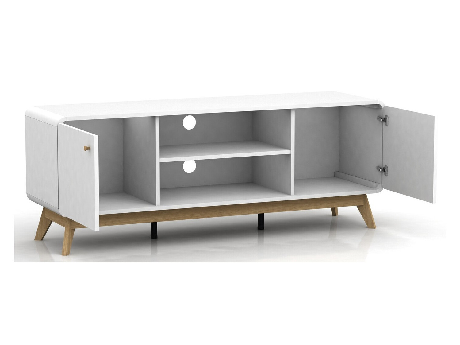 TV-alus Elbtena 107 (Valge + Tamm)