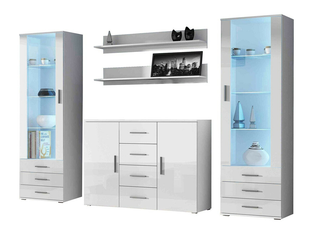 Elutoa komplekt Tornola 112 (Valge + Läikiv valge)