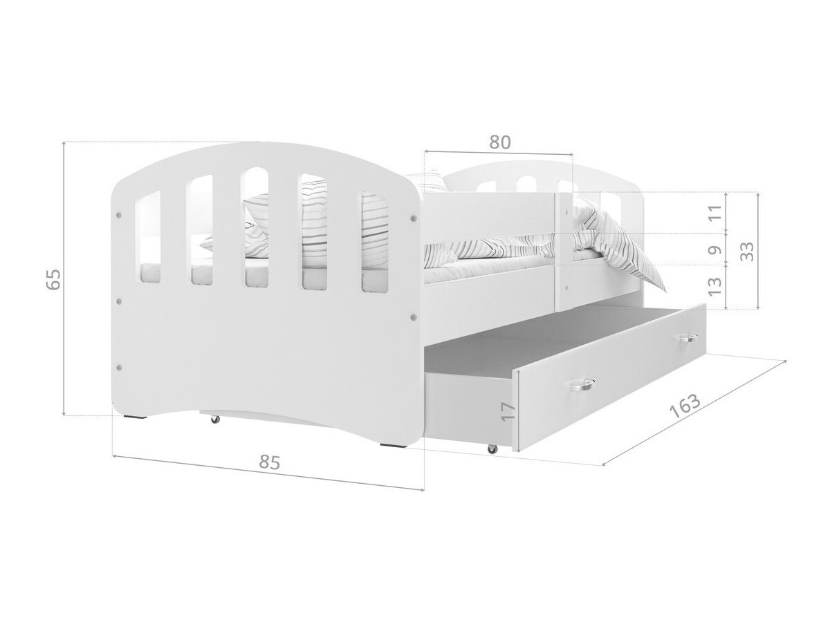 Voodi Aurora 133 (Valge)