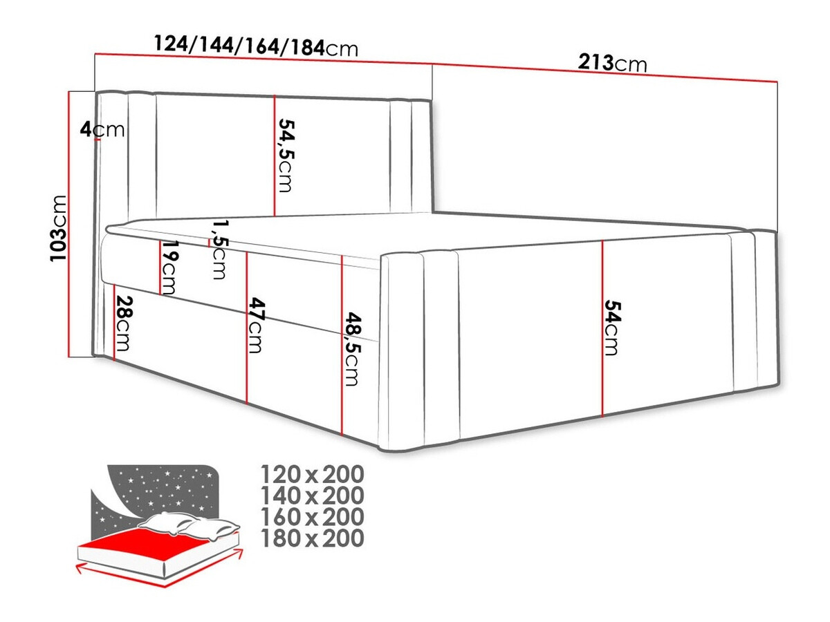 Kontinentaalvoodi Baltimore 156 (Amor Velvet 4308)