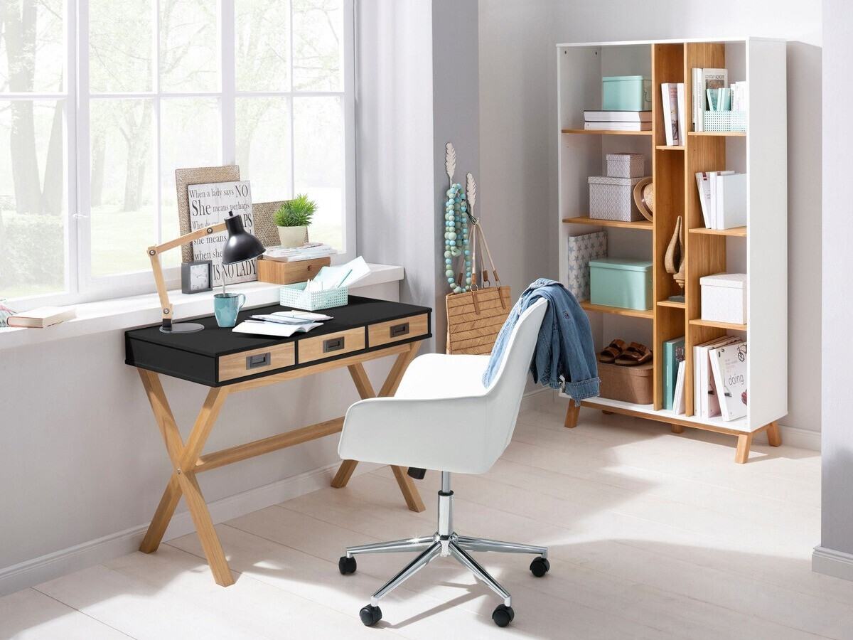 Kodukontori komplekt Denton 210 (Must + Mänd)