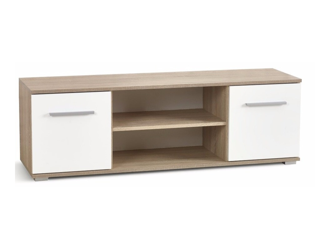 TV-alus Cirveso 109 (Sonoma tamm + Läikiv valge)