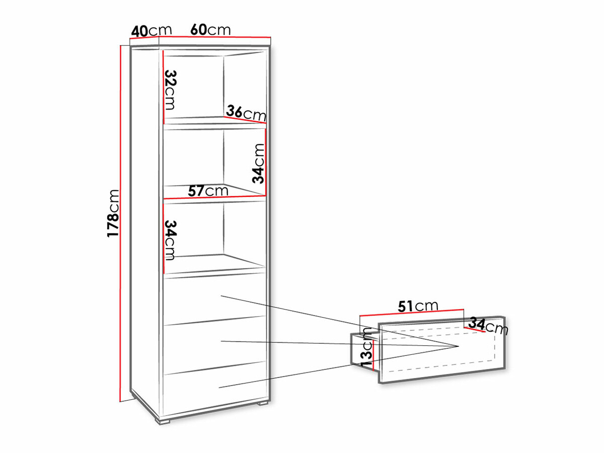 Riiul Comfivo Fersoe 105 (Valge)