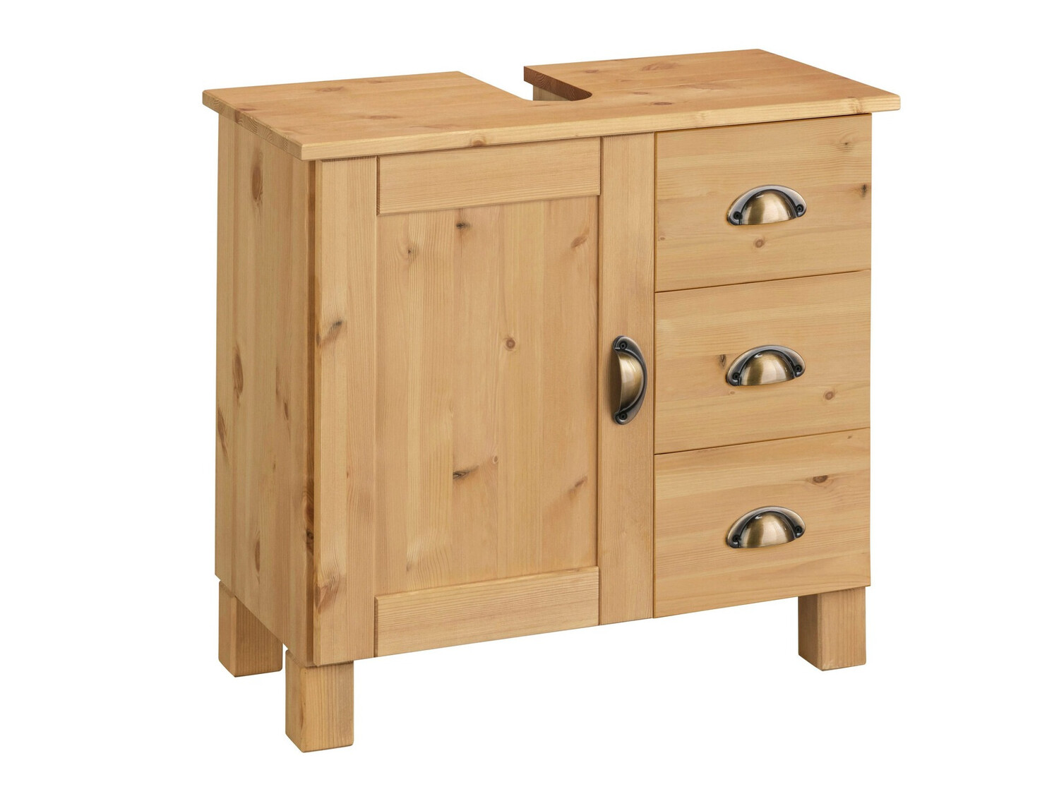 Vannitoa põrandakapp kraanikausile Serelbu 101 (Mänd)