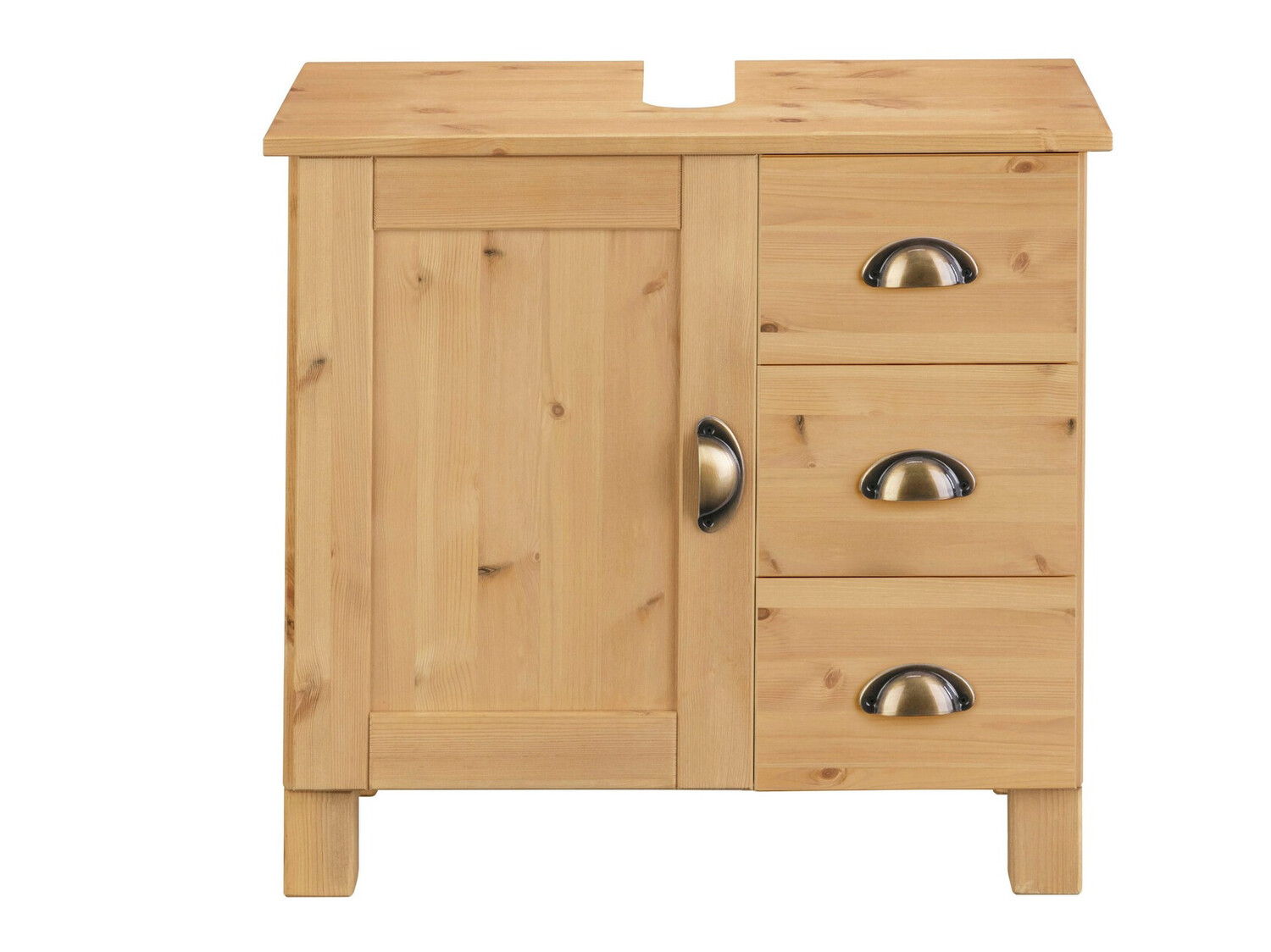 Vannitoa põrandakapp kraanikausile Serelbu 101 (Mänd)