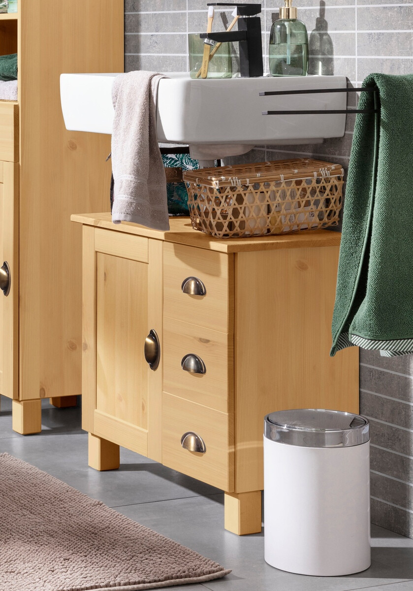 Vannitoa põrandakapp kraanikausile Serelbu 101 (Mänd)