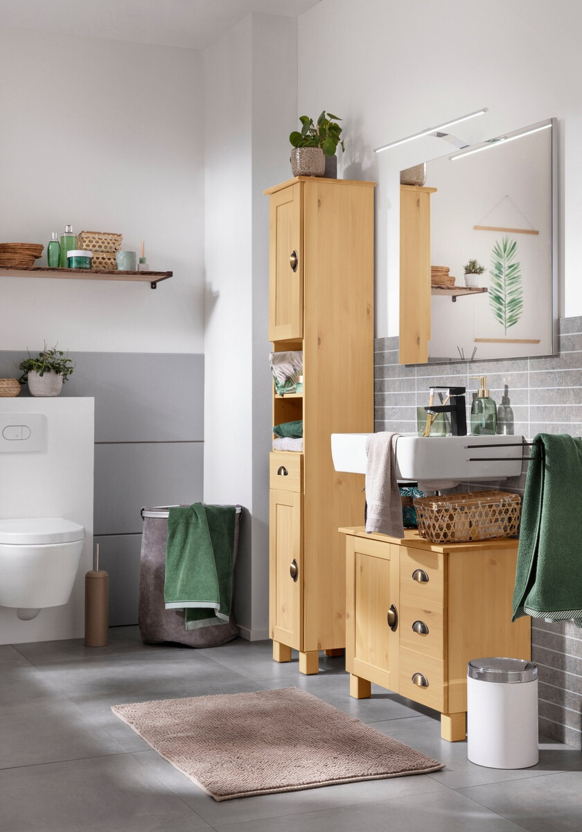 Vannitoa põrandakapp kraanikausile Serelbu 101 (Mänd)