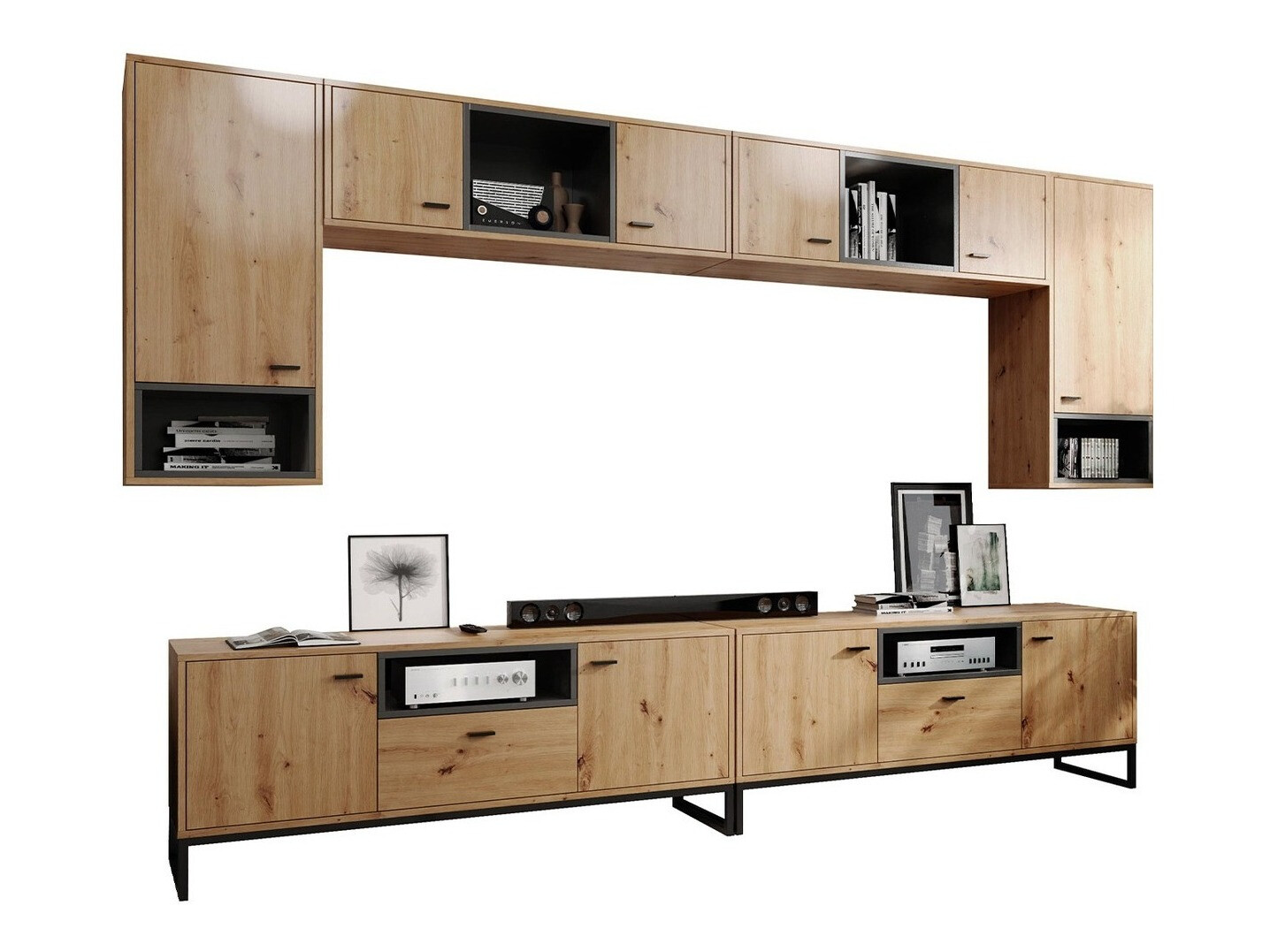 Elutoa komplekt Baltesi 113 (Artisan tamm + Must)