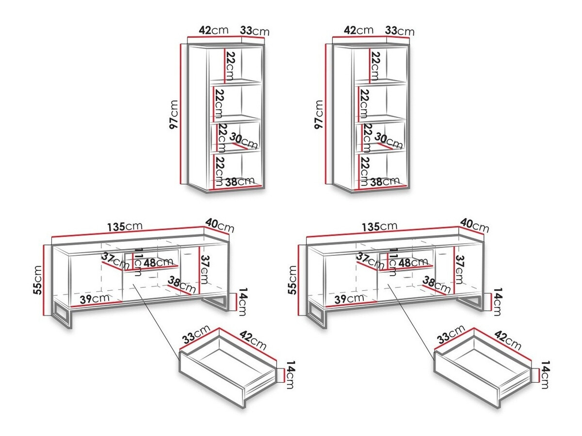 Elutoa komplekt Baltesi 115 (Artisan tamm + Must)