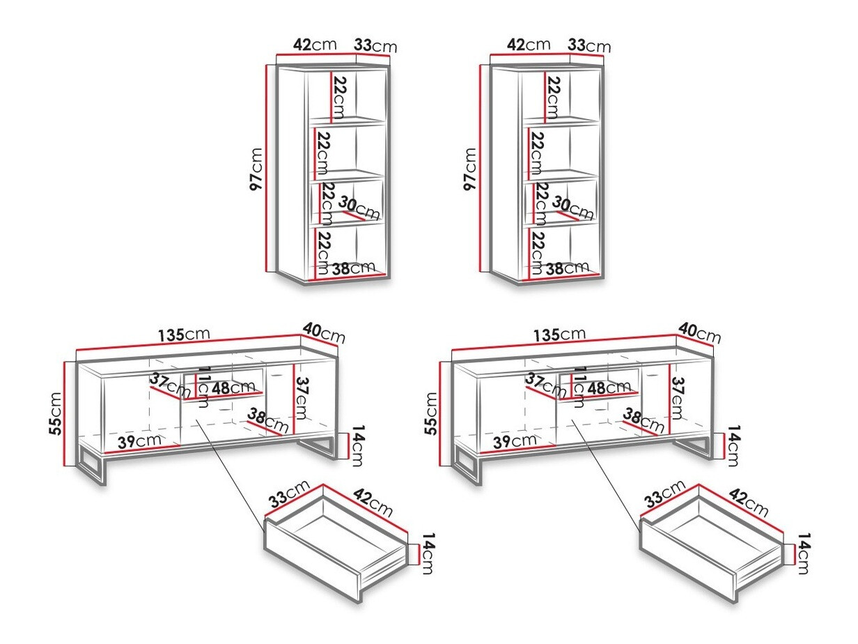 Elutoa komplekt Baltesi 115 (Valge + Artisan tamm)