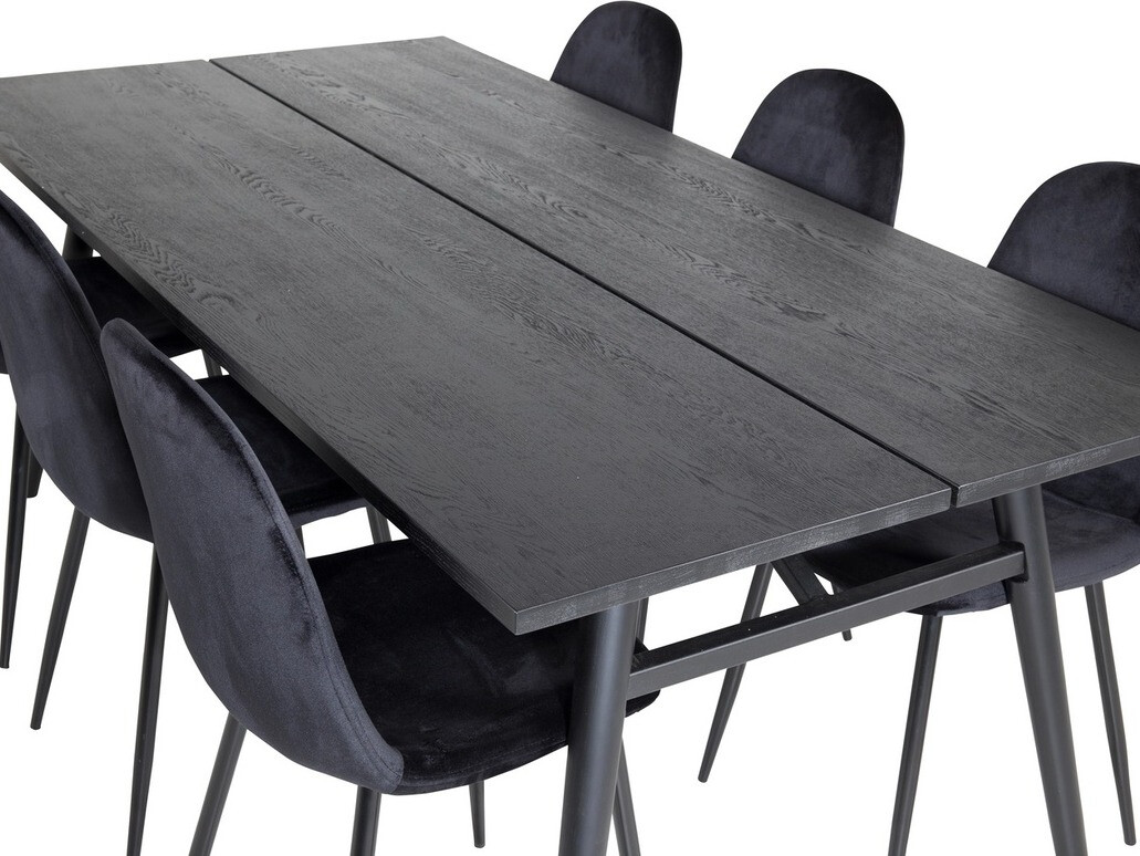 Söögitoakomplekt Dallas 1786 (Must)